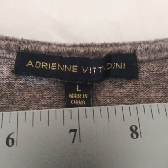 Adrienne Vittadini women's size L light pink and black marbled sweater - Picture 13 of 15